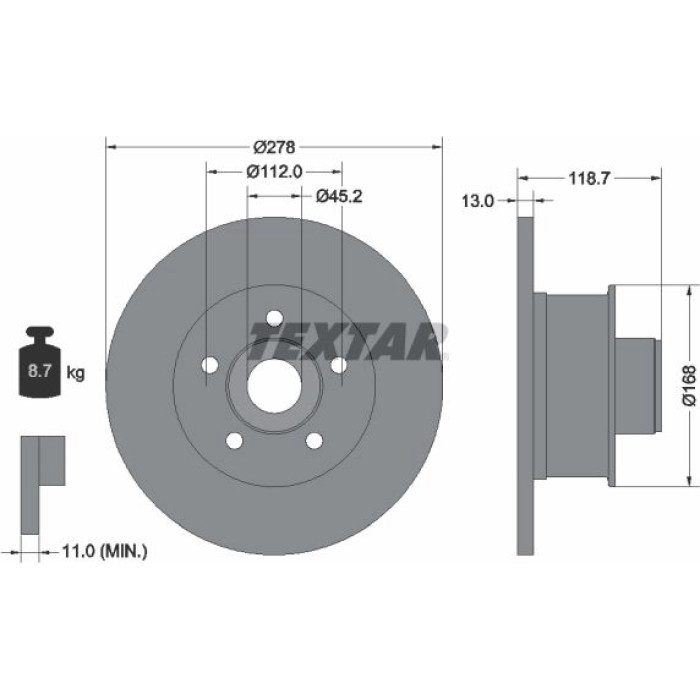Bremsscheibe 92022000 Bremsscheibe 92022000