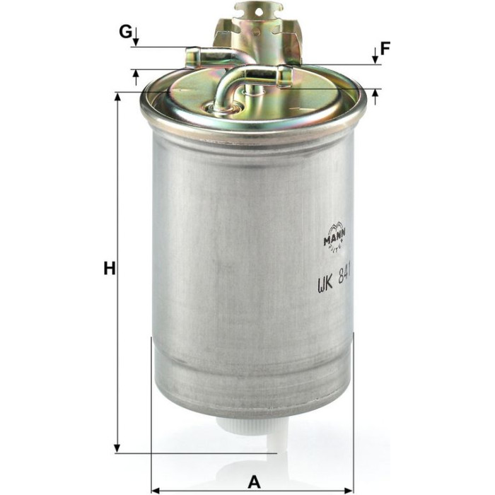 Mann-Filter WK 841 Kraftstofffilter Mann-Filter WK 841 Kraftstofffilter