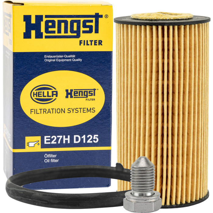 Hengst Filter E27H D125 Ölfilter-Set Ölfilter + Ablassschraube mit für Audi, Seat, Skoda, VW Hengst Filter E27H D125 Ölfilter-Set Ölfilter + Ablassschraube mit für Audi, Seat, Skoda, VW