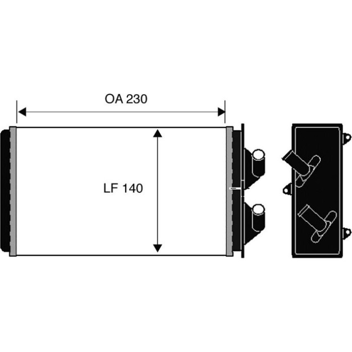 Valeo 812303 Wärmetauscher, Innenraumheizung