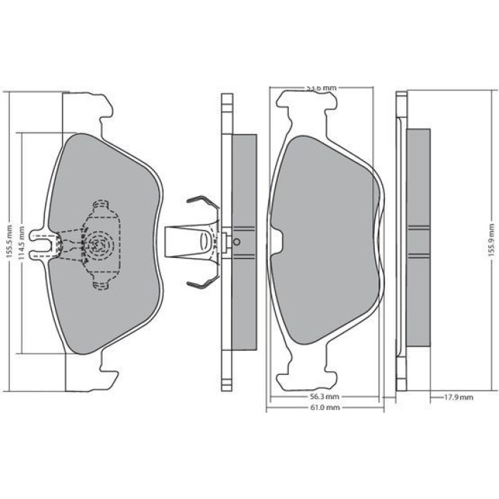 Metzger 1170162 Bremsbelagsatz, Scheibenbremse Metzger 1170162 Bremsbelagsatz, Scheibenbremse