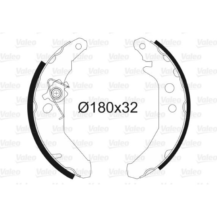 Valeo 562539 Bremsbackensatz Valeo 562539 Bremsbackensatz