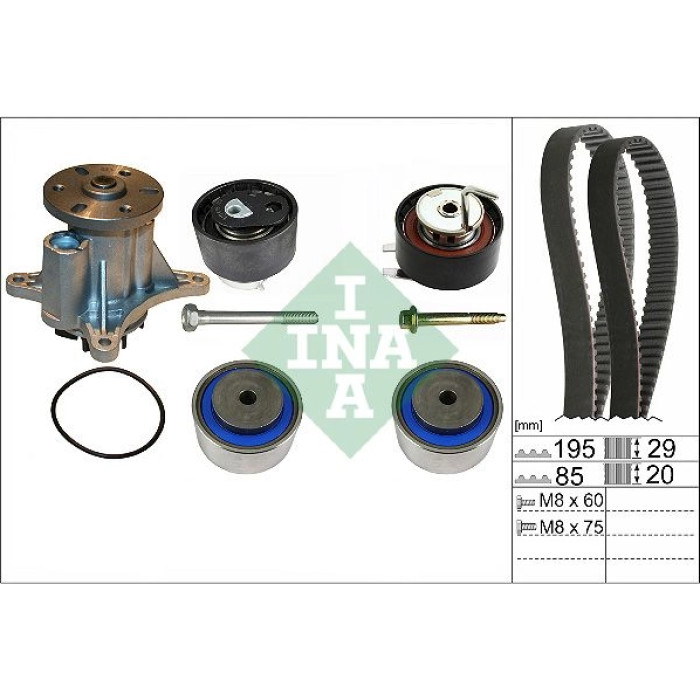 INA 530 0764 30 Wasserpumpe + Zahnriemensatz INA 530 0764 30 Wasserpumpe + Zahnriemensatz