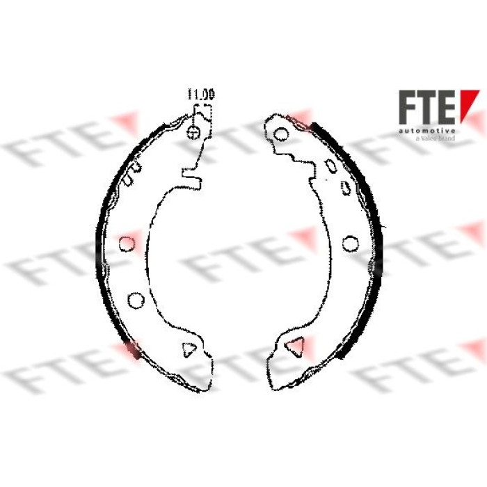 FTE 9100016 Bremsbackensatz FTE 9100016 Bremsbackensatz