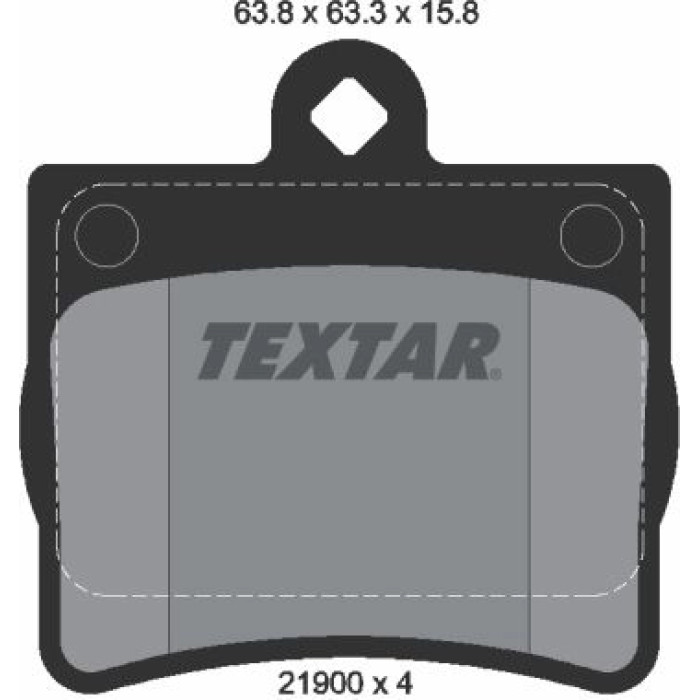Textar 2190003 Bremsbelagsatz, Scheibenbremse Q+ Textar 2190003 Bremsbelagsatz, Scheibenbremse Q+