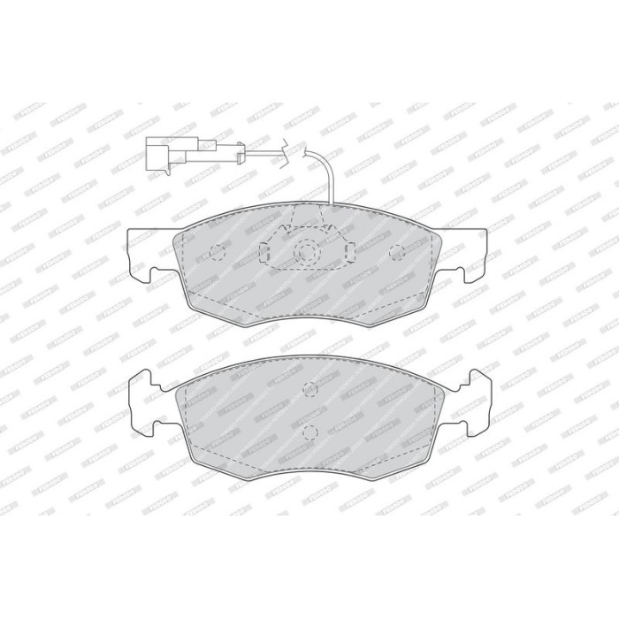 Ferodo FDB1377 Bremsbelagsatz, Scheibenbremse PREMIER ECO FRICTION Ferodo FDB1377 Bremsbelagsatz, Scheibenbremse PREMIER ECO FRICTION