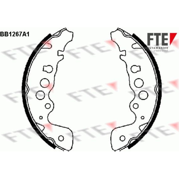 FTE 9100058 Bremsbackensatz FTE 9100058 Bremsbackensatz