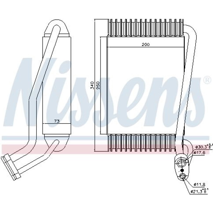 Nissens 92144 Verdampfer, Klimaanlage