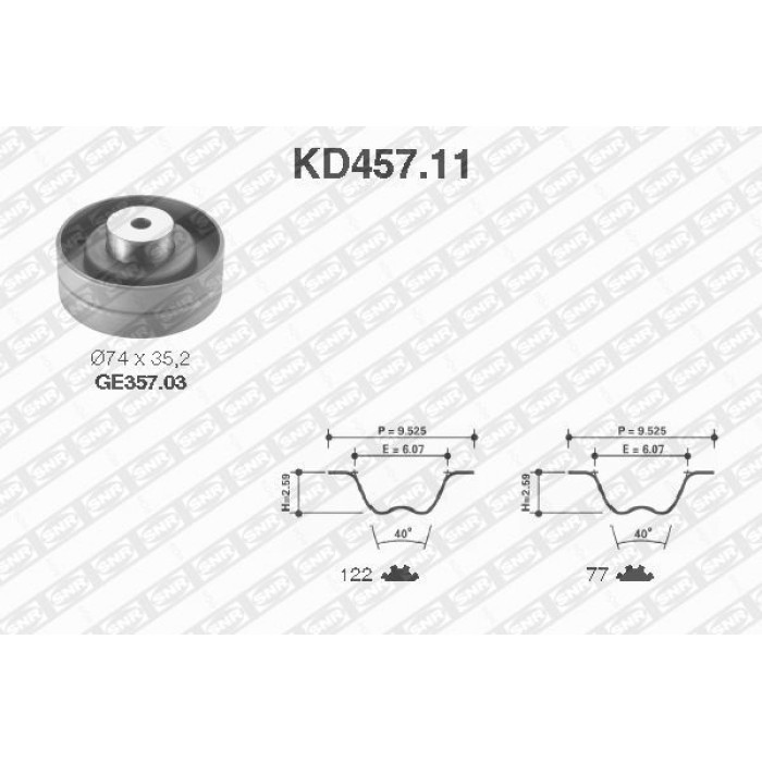 Zahnriemensatz KD457.11 Zahnriemensatz KD457.11