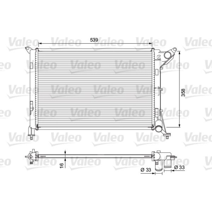 Valeo 701730 Kühler, Motorkühlung Valeo 701730 Kühler, Motorkühlung