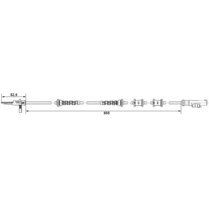 Sensor, Raddrehzahl 0 265 007 980 Sensor, Raddrehzahl 0 265 007 980