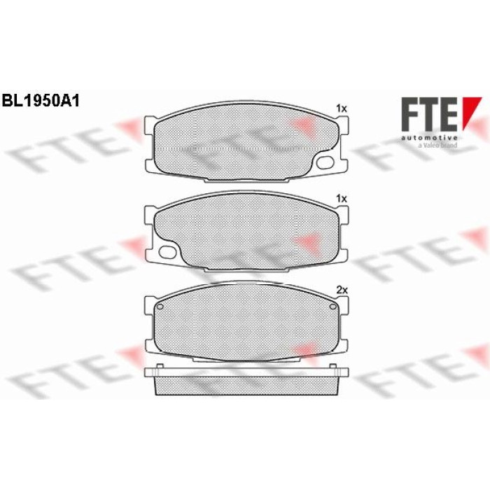 FTE 9500065 Bremsbelagsatz, Scheibenbremse FTE 9500065 Bremsbelagsatz, Scheibenbremse