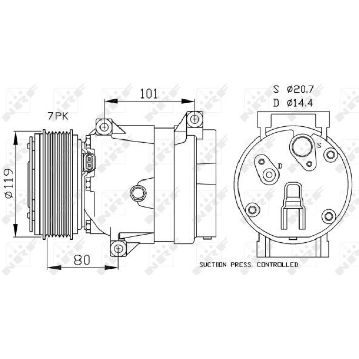 NRF 32481 Kompressor, Klimaanlage EASY FIT NRF 32481 Kompressor, Klimaanlage EASY FIT