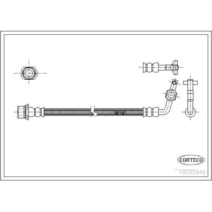 Corteco 19032946 Bremsschlauch Corteco 19032946 Bremsschlauch