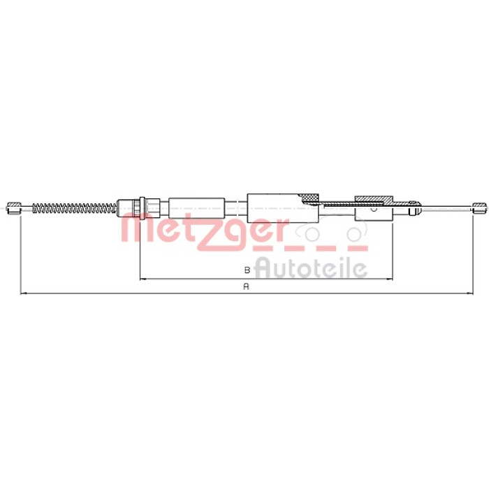 Metzger 10.4574 Seilzug, Feststellbremse