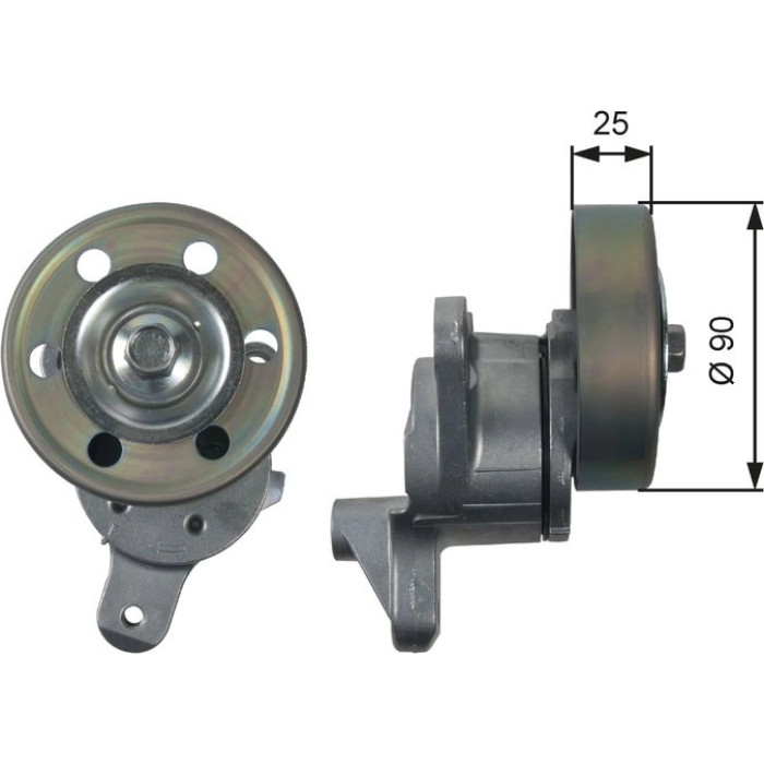 Riemenspanner, Keilrippenriemen T39154 Riemenspanner, Keilrippenriemen T39154