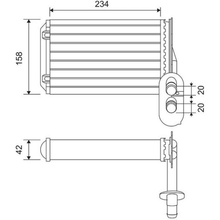 Valeo 812031 Wärmetauscher, Innenraumheizung Valeo 812031 Wärmetauscher, Innenraumheizung