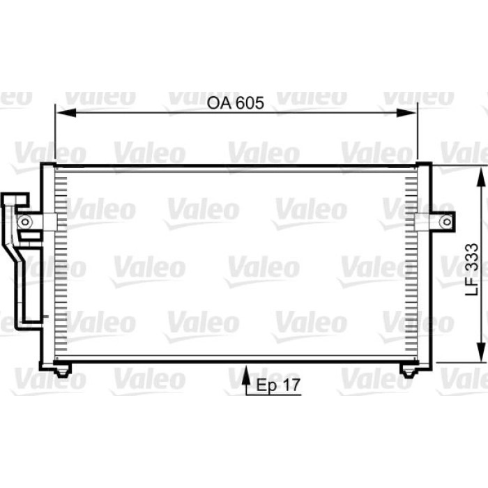 Valeo 817789 Kondensator, Klimaanlage Valeo 817789 Kondensator, Klimaanlage