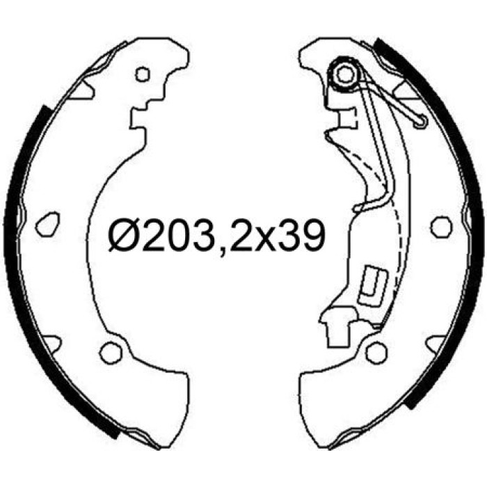 Valeo 564250 Bremsbackensatz Valeo 564250 Bremsbackensatz