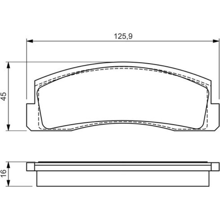 BOSCH 0 986 494 543 Bremsbelagsatz, Scheibenbremse BOSCH 0 986 494 543 Bremsbelagsatz, Scheibenbremse