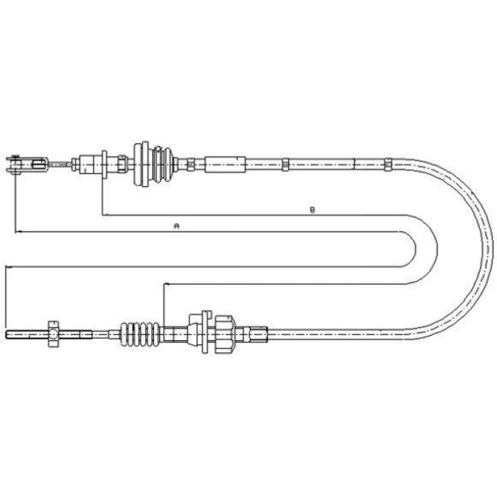 Seilzug, Kupplungsbetätigung 58014200 Seilzug, Kupplungsbetätigung 58014200