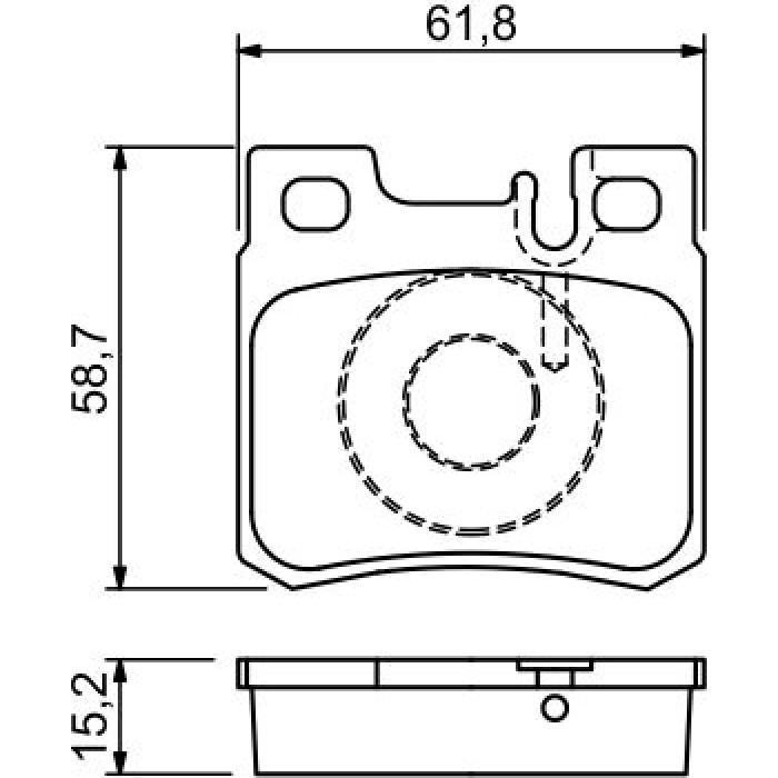 BOSCH 0 986 490 260 Bremsbelagsatz, Scheibenbremse BOSCH 0 986 490 260 Bremsbelagsatz, Scheibenbremse
