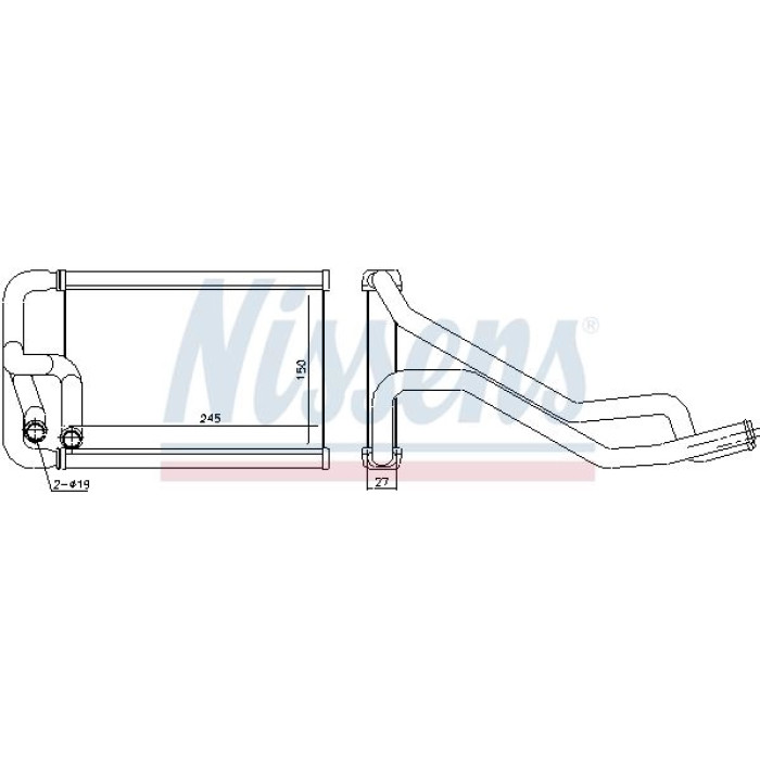 Nissens 77656 Wärmetauscher, Innenraumheizung Nissens 77656 Wärmetauscher, Innenraumheizung