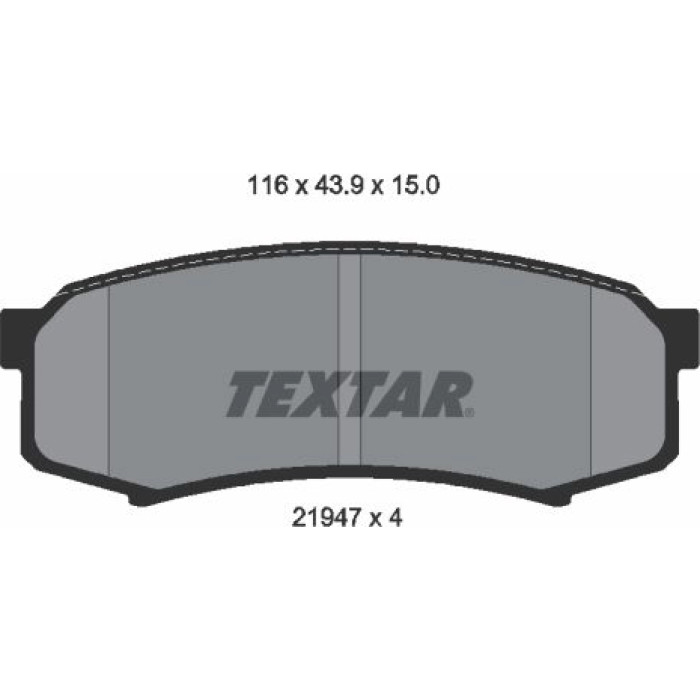 Textar 2194701 Bremsbelagsatz, Scheibenbremse Textar 2194701 Bremsbelagsatz, Scheibenbremse