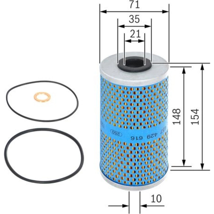 BOSCH 1 457 429 616 Ölfilter BOSCH 1 457 429 616 Ölfilter