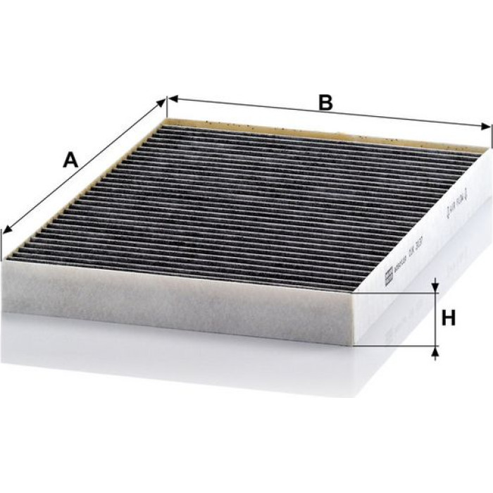 MANN-FILTER CUK 3137 Innenraumfilter, Aktivkohlefilter