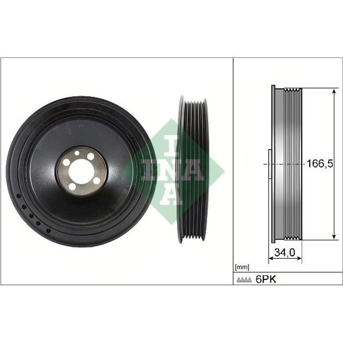 INA 544 0157 10 Riemenscheibe, Kurbelwelle INA 544 0157 10 Riemenscheibe, Kurbelwelle