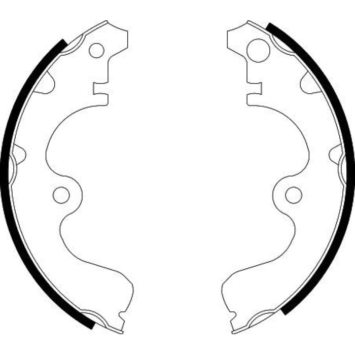 Hella 8DB 355 001-561 Bremsbackensatz