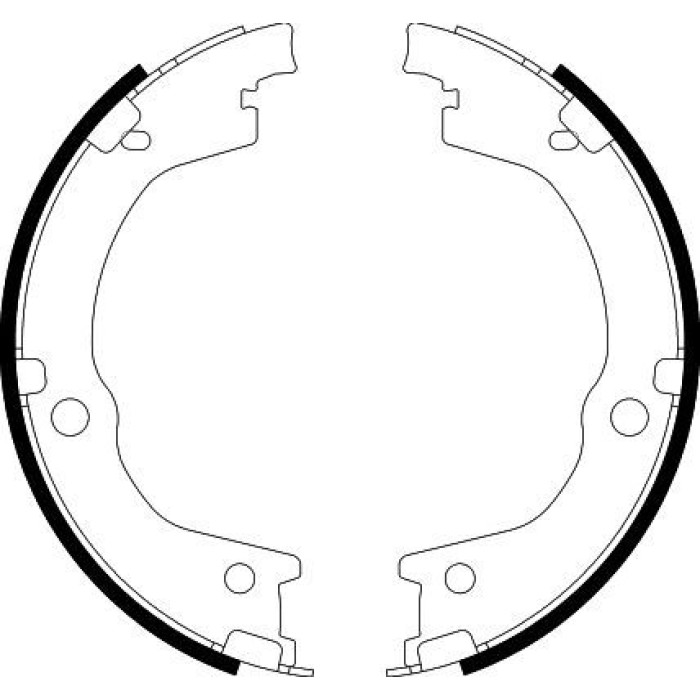 Hella 8DA 355 051-111 Bremsbackensatz, Feststellbremse Hella 8DA 355 051-111 Bremsbackensatz, Feststellbremse