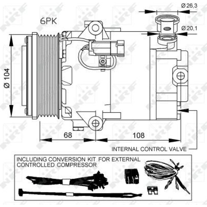 NRF 32428 Kompressor, Klimaanlage EASY FIT NRF 32428 Kompressor, Klimaanlage EASY FIT