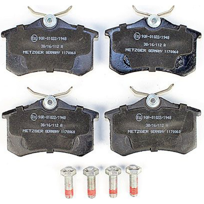 Metzger 1170060 Bremsbelagsatz, Scheibenbremse Metzger 1170060 Bremsbelagsatz, Scheibenbremse