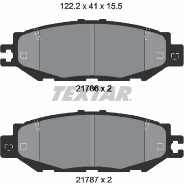 Textar 2178601 Bremsbelagsatz, Scheibenbremse Textar 2178601 Bremsbelagsatz, Scheibenbremse