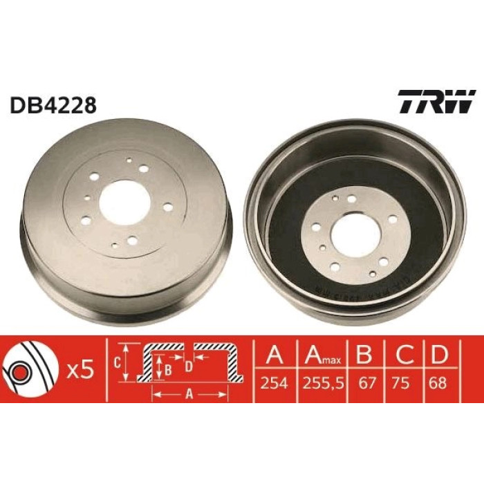 TRW DB4228 Bremstrommel TRW DB4228 Bremstrommel