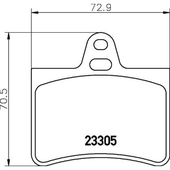 Hella 8DB 355 019-441 Bremsbelagsatz, Scheibenbremse Hella 8DB 355 019-441 Bremsbelagsatz, Scheibenbremse