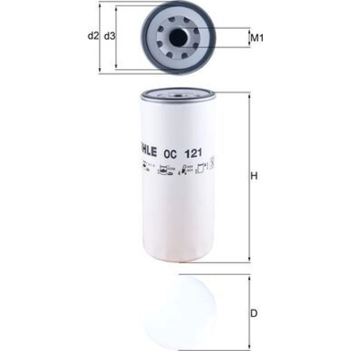 Knecht OC 121 Ölfilter Knecht OC 121 Ölfilter