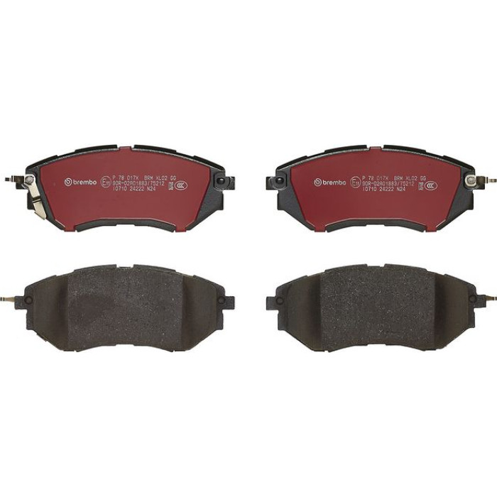 Brembo P 78 017X Bremsbelagsatz, Scheibenbremse XTRA LINE Brembo P 78 017X Bremsbelagsatz, Scheibenbremse XTRA LINE