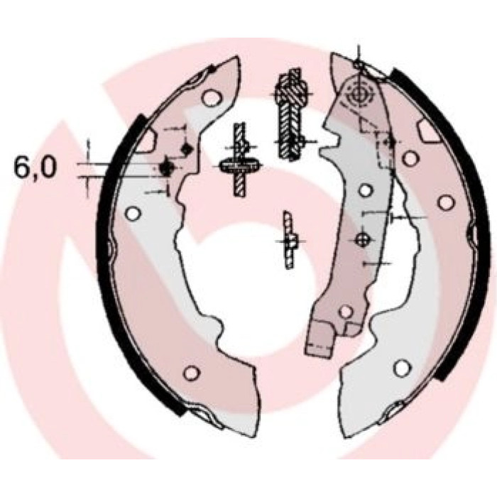 Brembo S 68 508 Bremsbackensatz ESSENTIAL LINE Brembo S 68 508 Bremsbackensatz ESSENTIAL LINE
