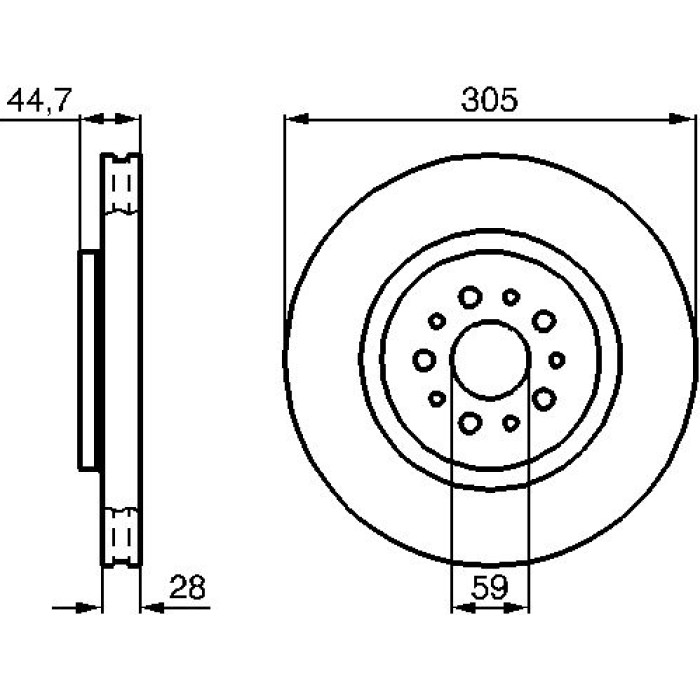 BOSCH 0 986 478 711 Bremsscheibe BOSCH 0 986 478 711 Bremsscheibe
