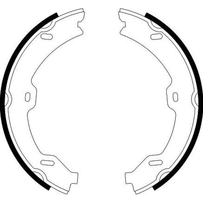 Hella 8DA 355 050-781 Bremsbackensatz, Feststellbremse Hella 8DA 355 050-781 Bremsbackensatz, Feststellbremse