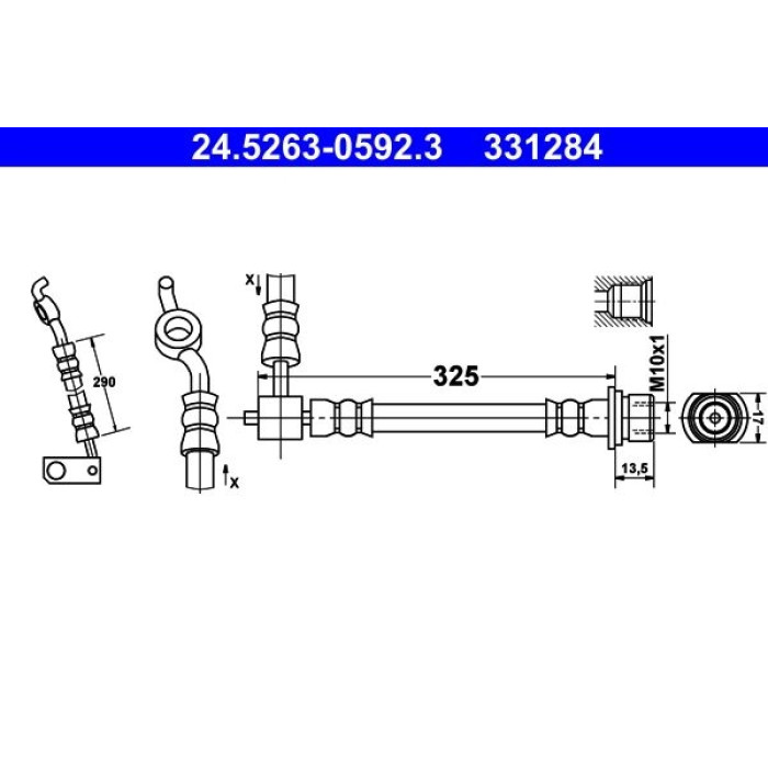 ATE 24.5263-0592.3 Bremsschlauch ATE 24.5263-0592.3 Bremsschlauch