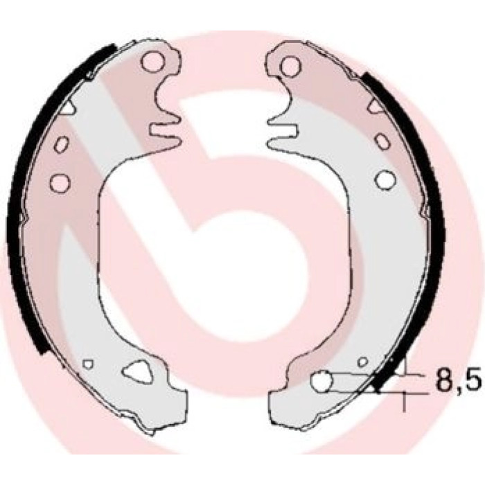 Brembo S 68 517 Bremsbackensatz ESSENTIAL LINE Brembo S 68 517 Bremsbackensatz ESSENTIAL LINE