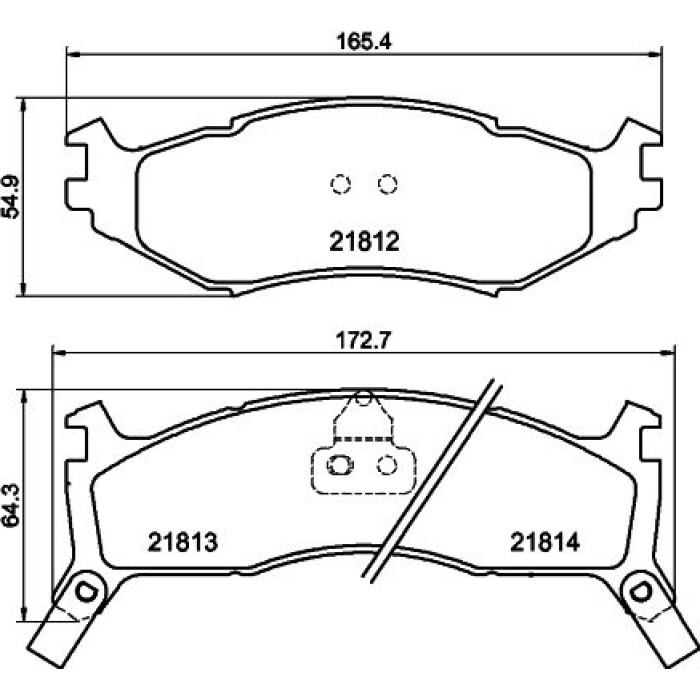 Hella 8DB 355 008-221 Bremsbelagsatz, Scheibenbremse Hella 8DB 355 008-221 Bremsbelagsatz, Scheibenbremse