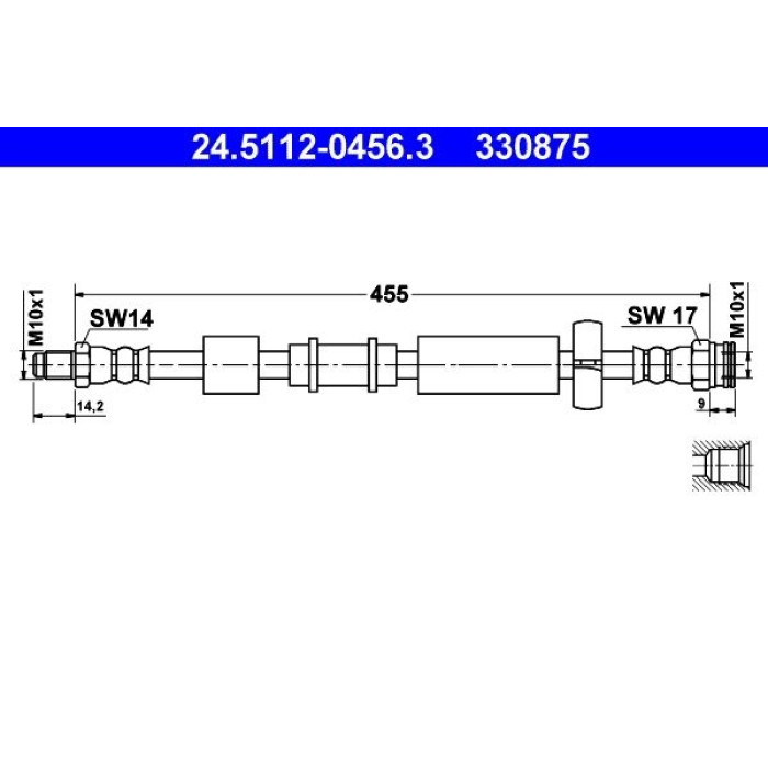 ATE 24.5112-0456.3 Bremsschlauch