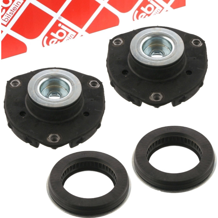 2x FEBI BILSTEIN 26460 Federbeinstützlager Vorderachse, mit Kugellager, Gummi 2x FEBI BILSTEIN 26460 Federbeinstützlager Vorderachse, mit Kugellager, Gummi