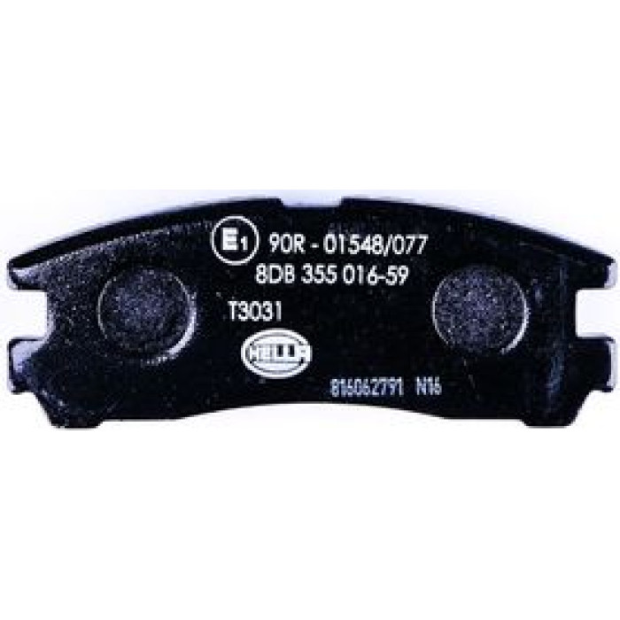 Hella 8DB 355 016-591 Bremsbelagsatz, Scheibenbremse Hella 8DB 355 016-591 Bremsbelagsatz, Scheibenbremse