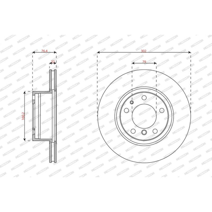 Ferodo DDF211 Bremsscheibe PREMIER